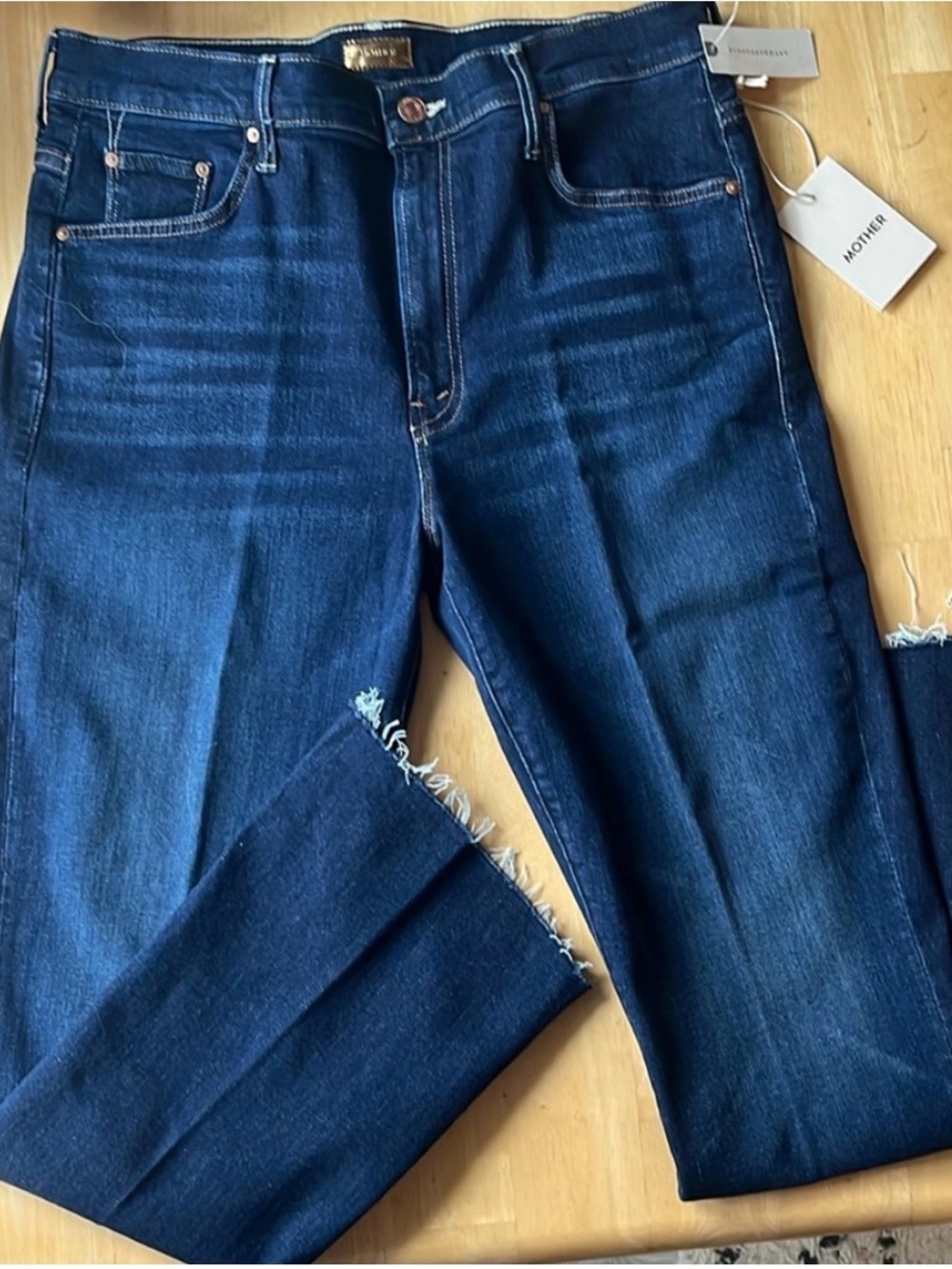 MOTHER Insider Crop Step Fray W33